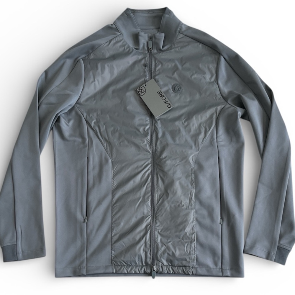 G/FORE Stretch‎ Tech Interlock Performer Golf Jacket Full Zip Gray NEW Mens S